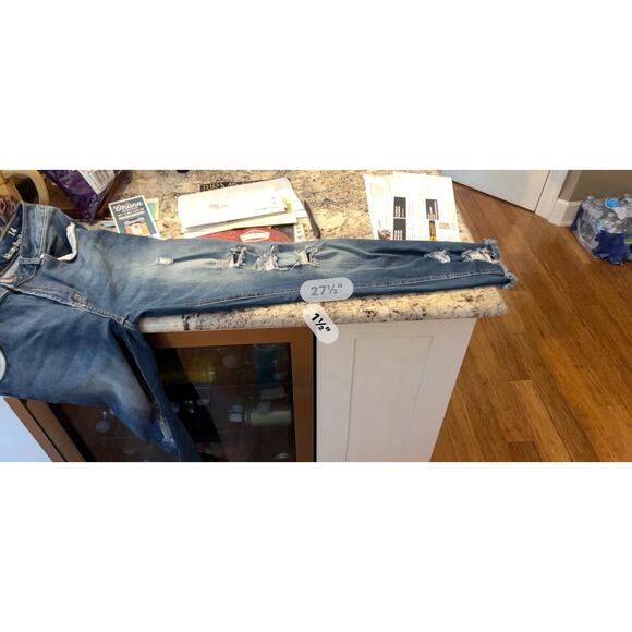 NWOT Aeropostale Jeans Size 12 Regular High Rise Jegging Stretch Blue Denim - Picture 7 of 9